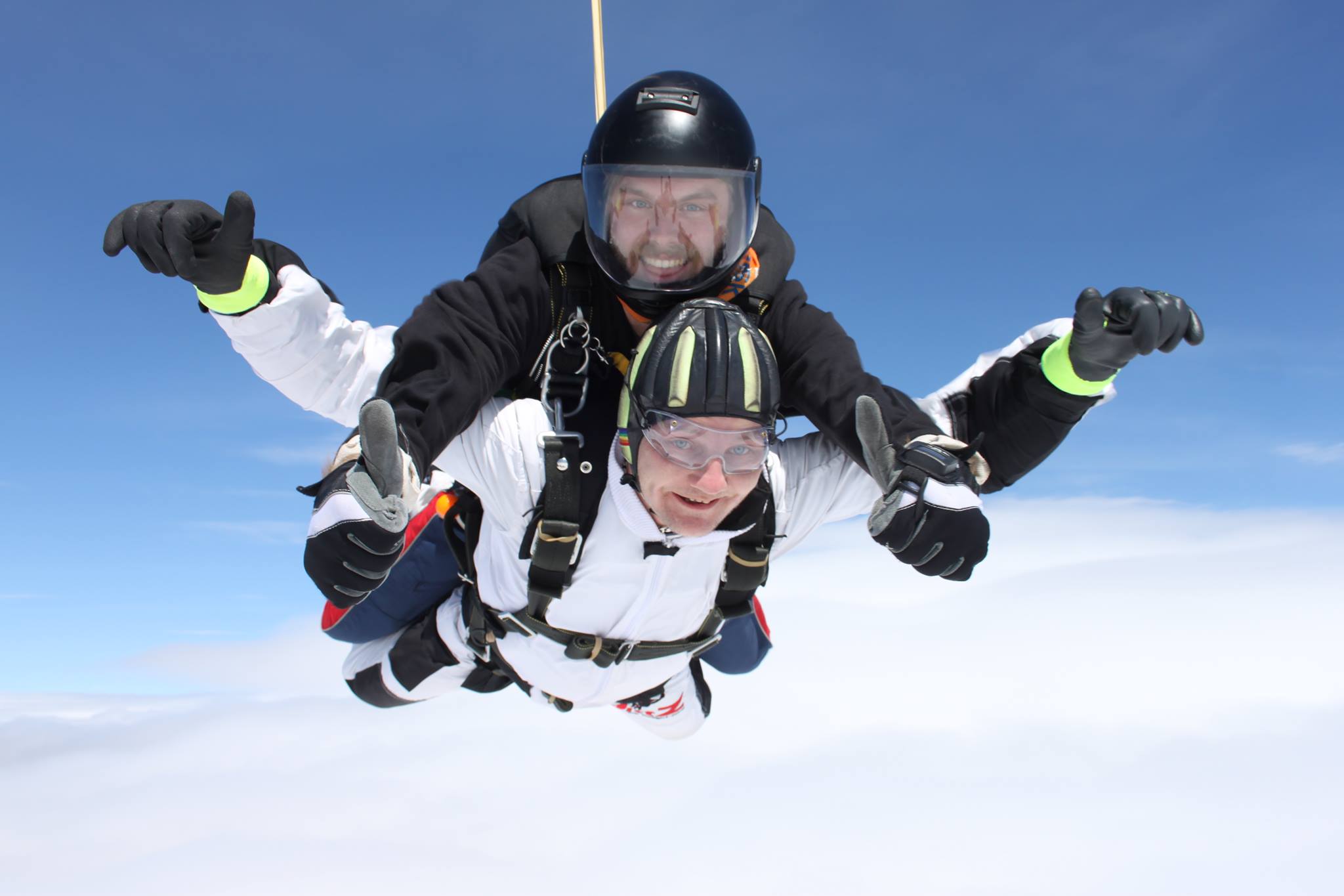 Picture of me as a skydiving tandem instructor.